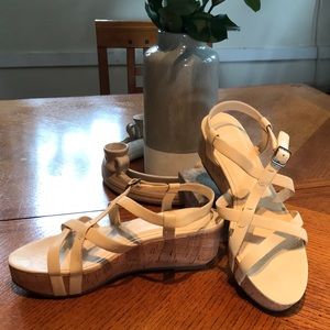 Eileen fisher Cork platform Sandals size 8